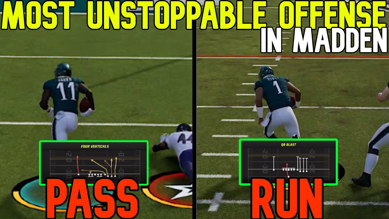 🚨NO DEFENSE STOPS THIS!🚨 The Most OVERPOWERED OFFENSE in Madden NFL 23, RUN & PASS! Gameplay Tips