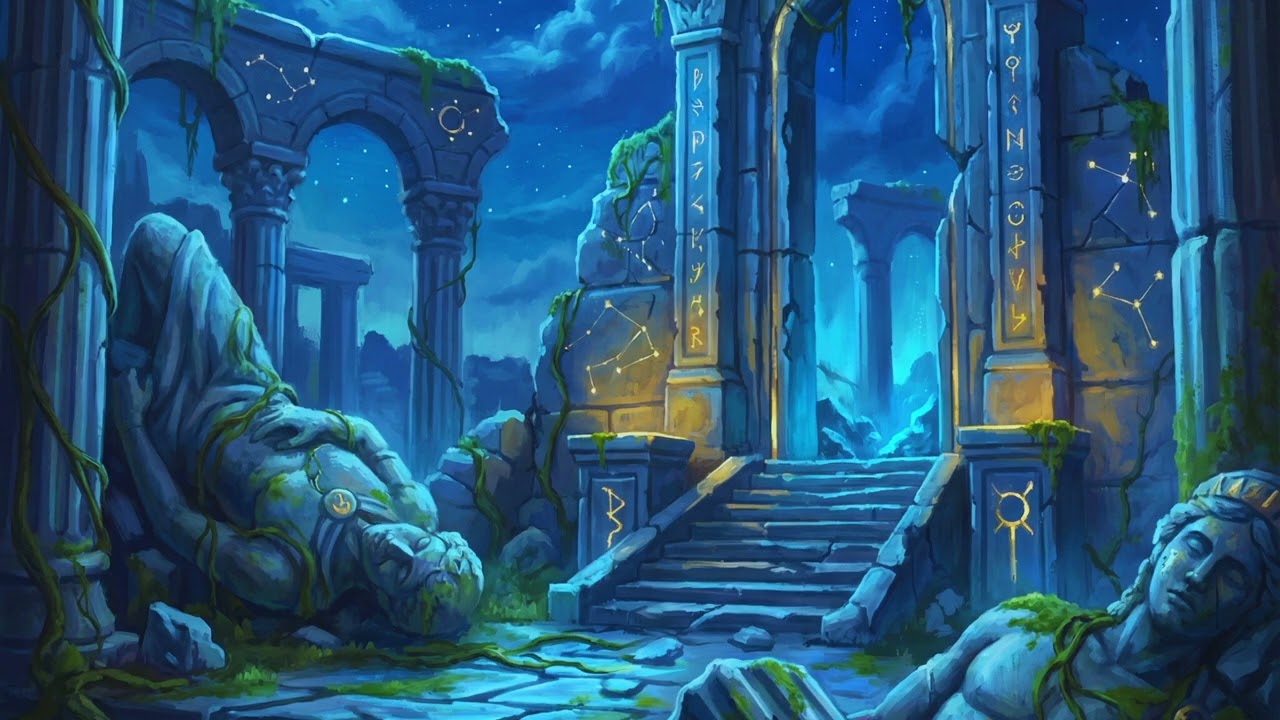 Celestial Temple Ruins 🕯️ | Ancient Fantasy D&D Lofi for Studying