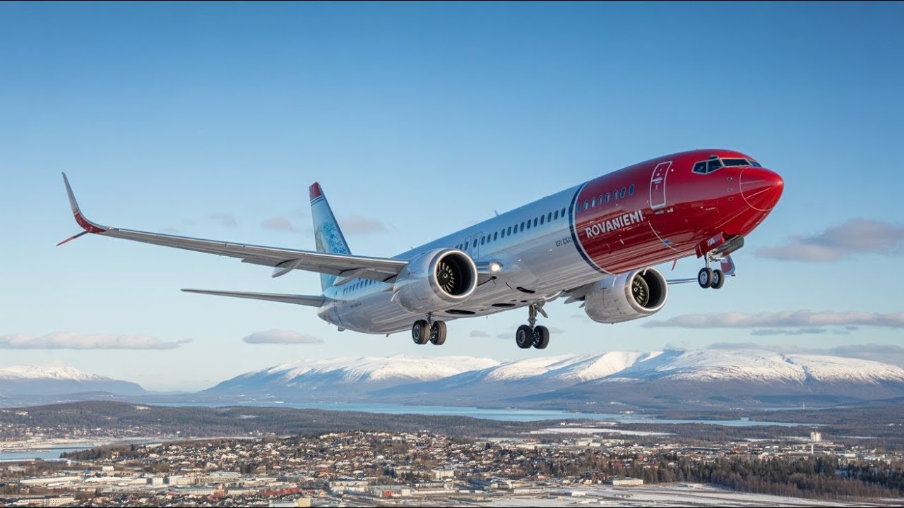 🛫 Scenic Nordic Route! Rovaniemi → Bergen | 737 MAX 8 Norwegian | MSFS2020 |GPAY |Membership