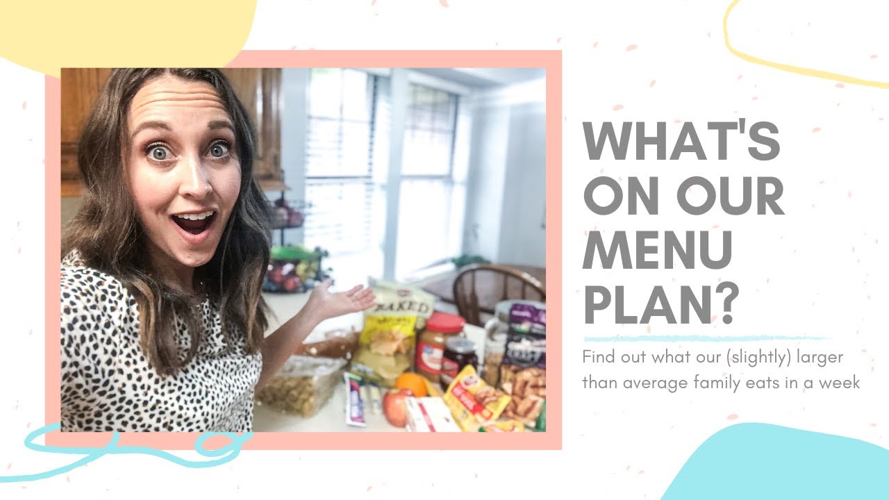 What's On Our Menu Plan?// Family of 6 Menu// Meal Ideas// Large Family Logistics