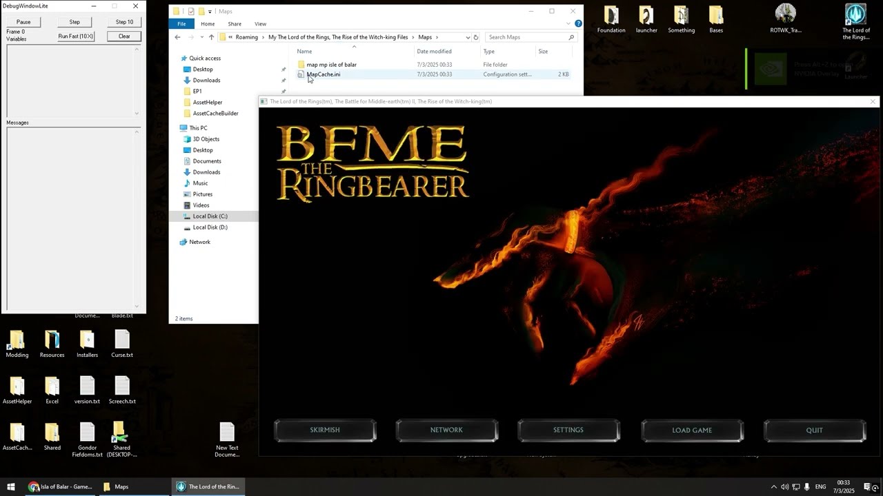 How to add a new map to the BFME / RotWK mod