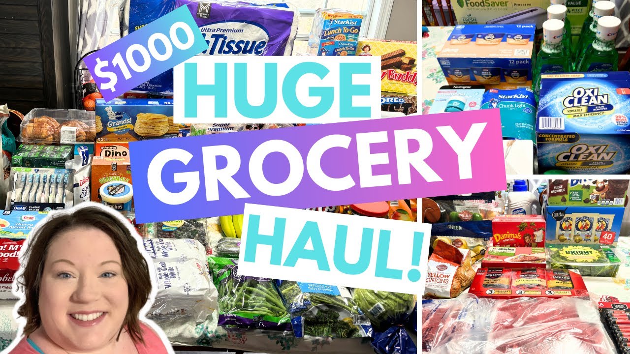 $1000 😩 MEGA ONCE A MONTH GROCERY HAUL! | SAM'S CLUB & BJ'S | MARCH 2025