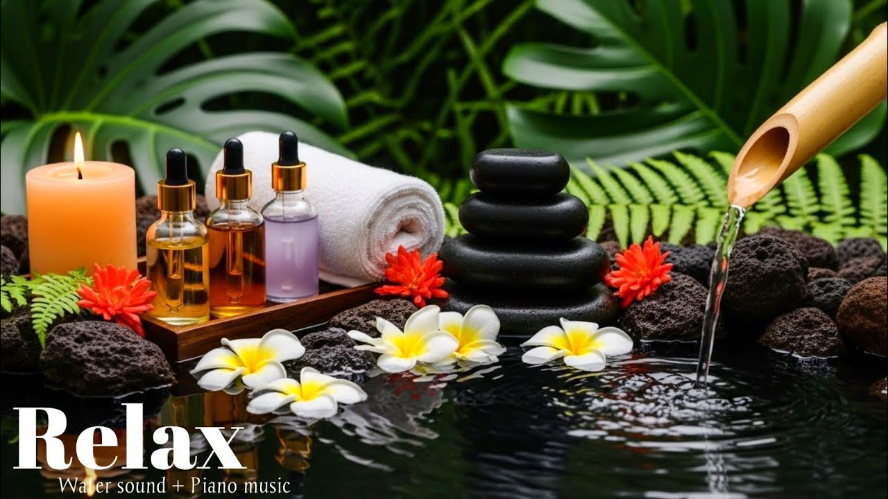 Tranquil Sleep Music with Bamboo Water🌿Deep Sleep, Yoga, Meditation & Spa