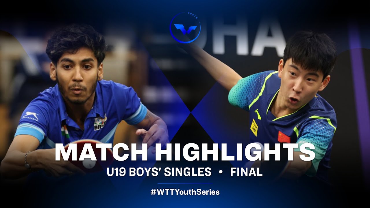 Ankur Bhattacharjee vs Li Hechen | U19 BS Final | WTT Youth Star Contender Doha 2024