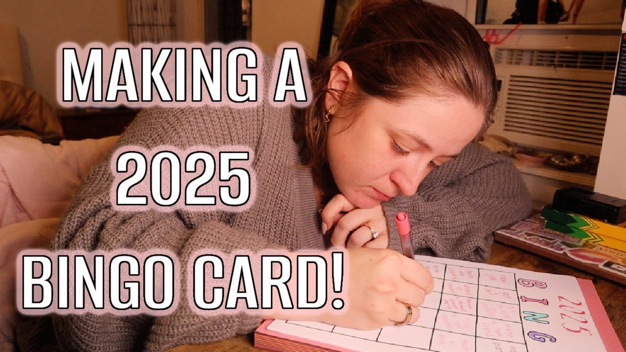 Making a 2025 Bingo Card! | Resolutions, Goals, and Games | Nichole McFarland
