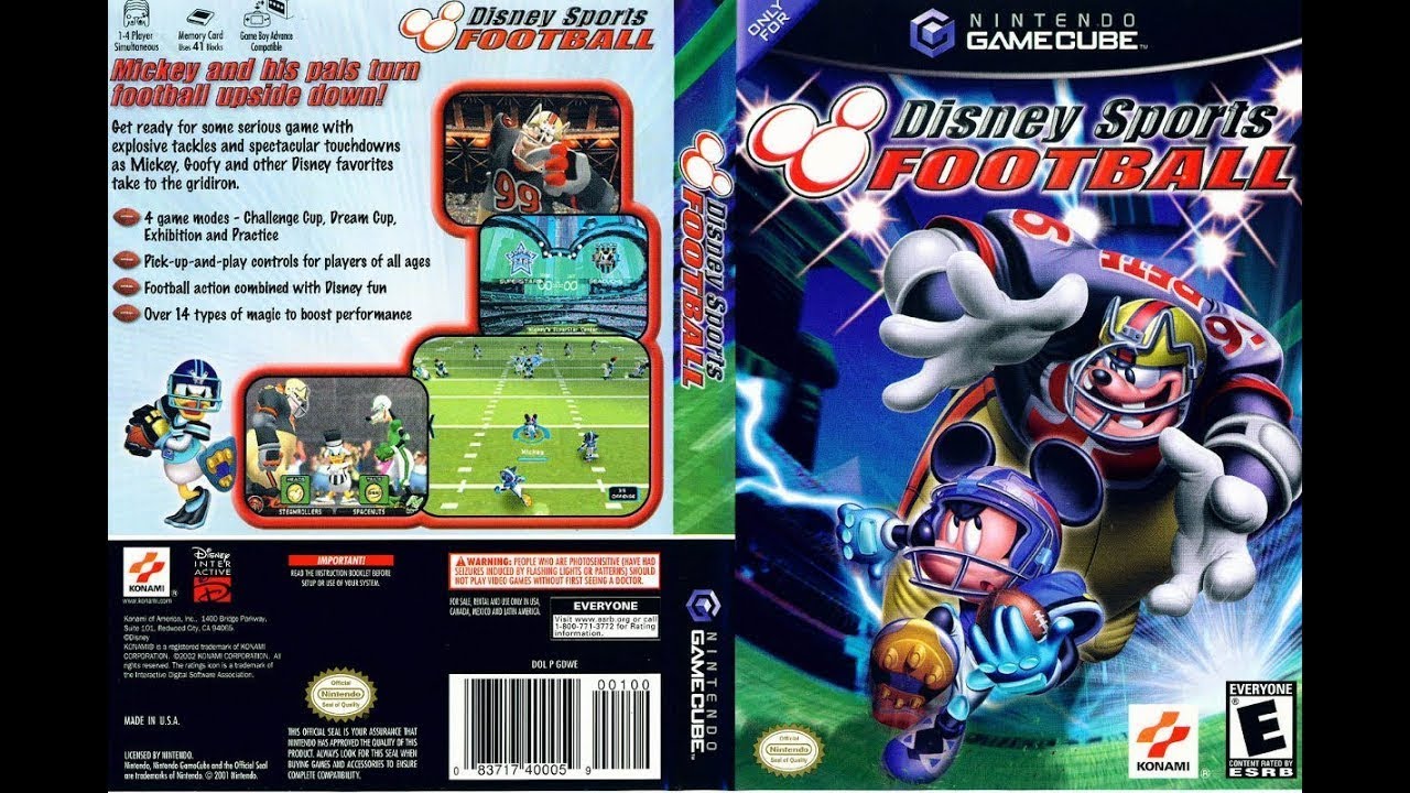 Disney Sports Football (NTSC) 4K Gameplay No Commentary GameCube Exclusive