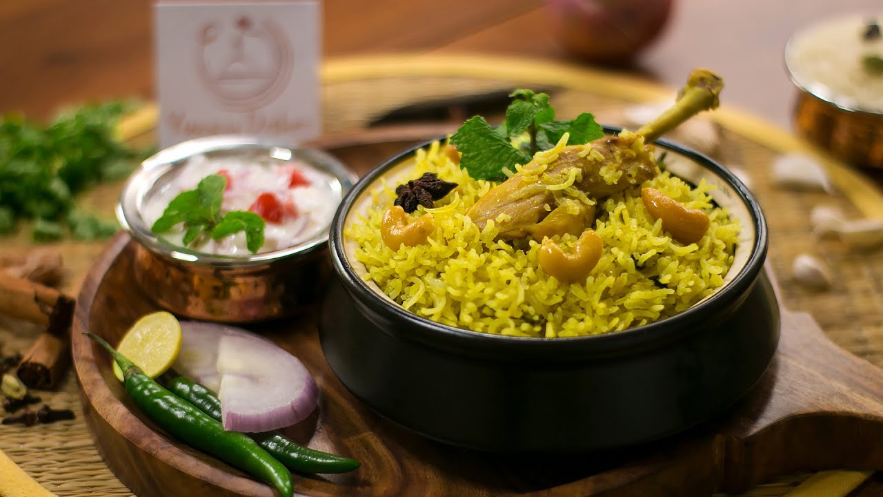 Spicy Green Chicken Pulao | Yummy Dishes