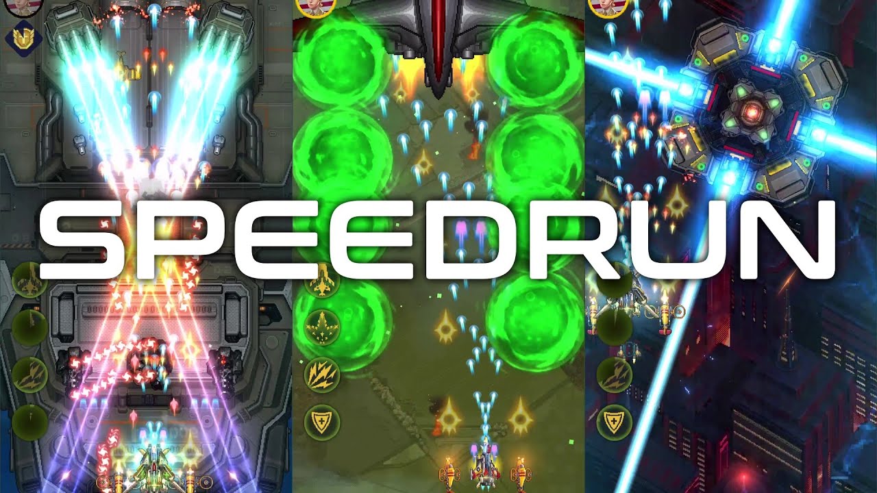 Alle Bosse! - Speedrun durch alle Boss Levels - 1945 Airforce Gameplay