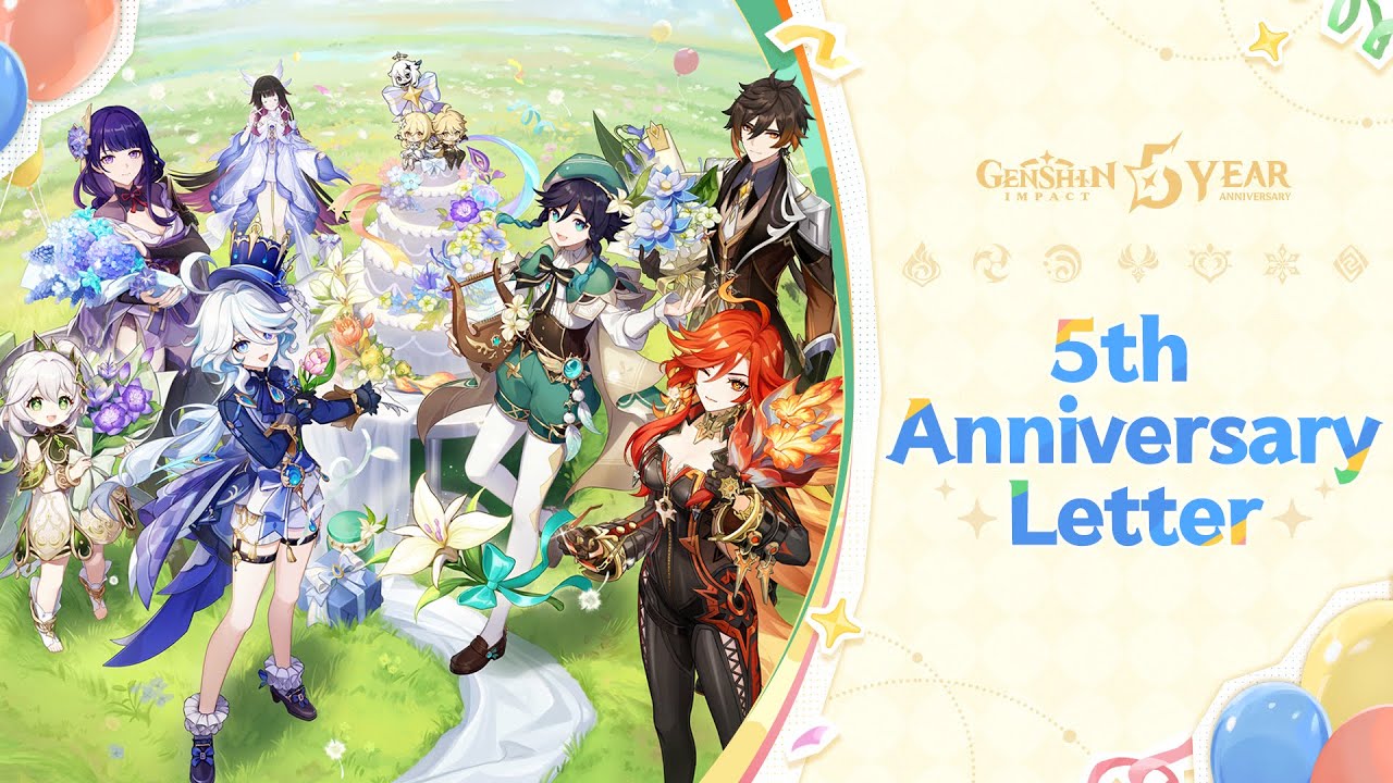 Teyvat Adventures Commemorative Video: 5th Anniversary Letter | Genshin Impact #GenshinHigh5