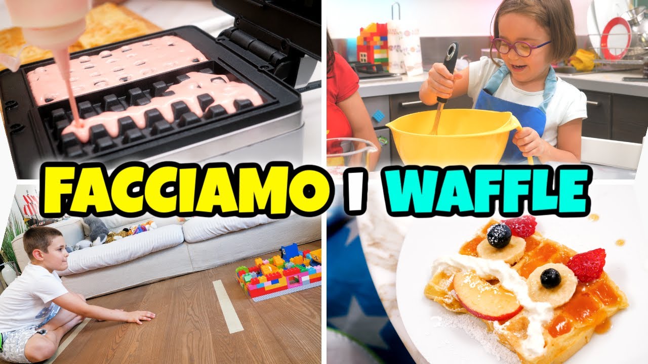 FACCIAMO I WAFFLE ROSA e DIVERTENTI: Ricetta Facile e Gioco in Famiglia