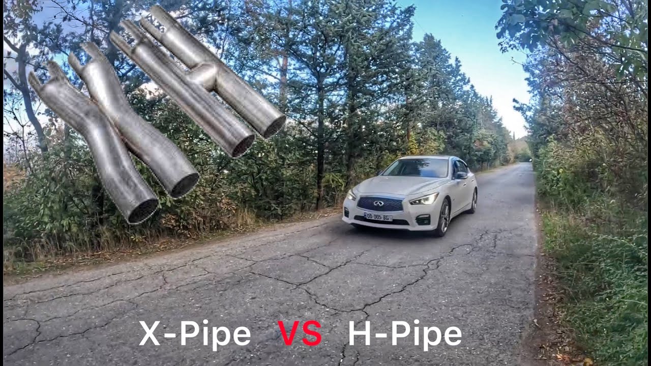 Infiniti Q50S Hybrid X-Pipe VS H-Pipe Comparison:,Sound,Revs...