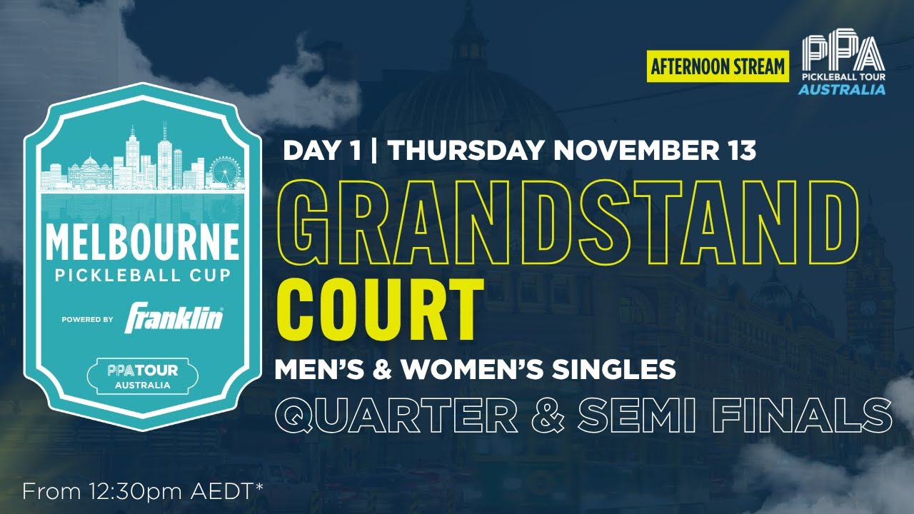 Day 1 - Afternoon | Grandstand Court | Melbourne Pickleball Cup 2025