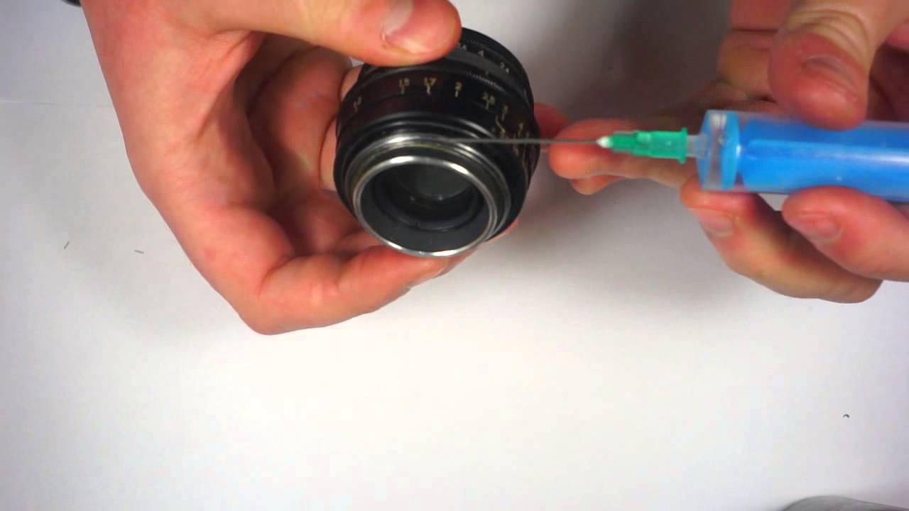 Jupiter-8 black L39 lens quick lubrication method