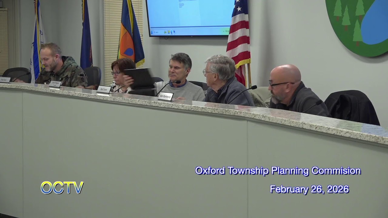 Oxford Township Planning Commission; February 26, 2026