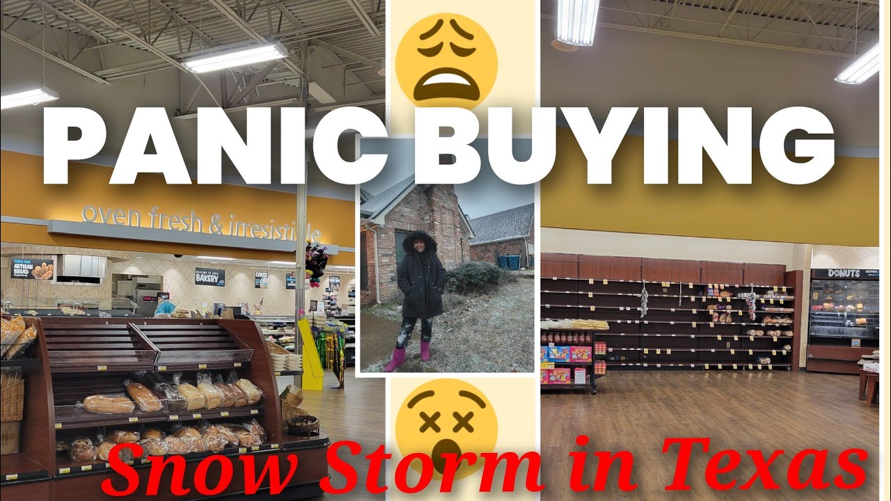 PANIC BUYING!!!!! LIFEI IN TEXAS USA