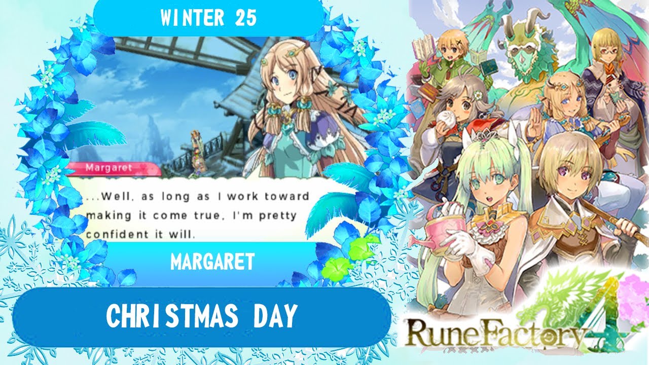 Rune Factory 4 | Christmas Day [Margaret]