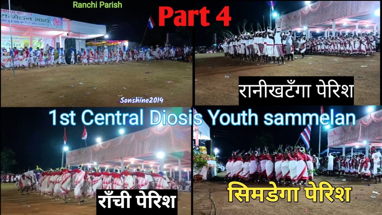 Ranchi, Simdega and Ranikhatanga Parish Sanskritik nach //1st Central Diosis youth sammelan 2023
