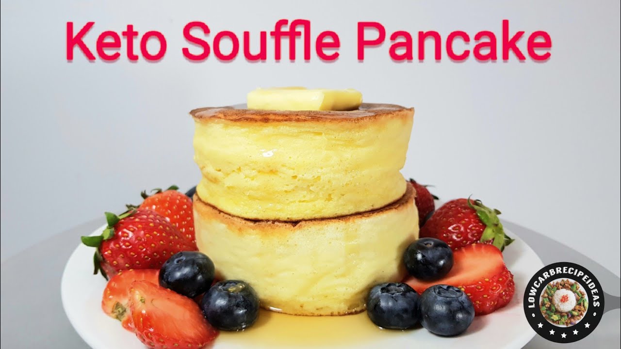 HOW TO MAKE THE BEST KETO SOUFFLE PANCAKE - FLUFFY, JIGGLY & DELICIOUS !