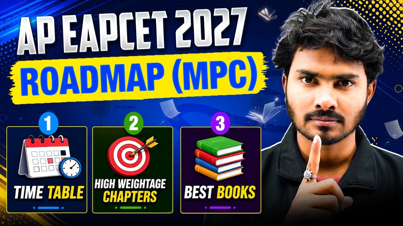AP EAPCET 2027 Complete Roadmap for MPC 🔥 | Timetable, Best Books & Strategy 😱