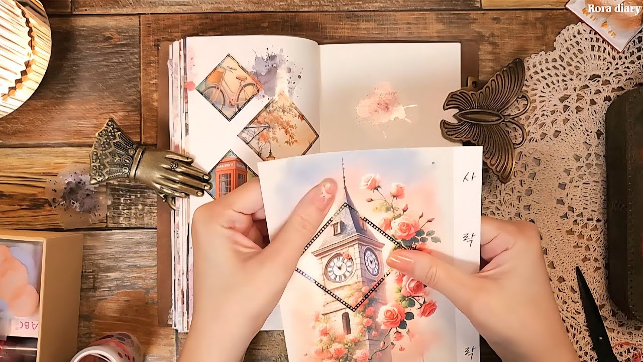 봄날의 추억 기록📷 | Memories 다이어리 꾸미기 #scrapbooking ASMR 