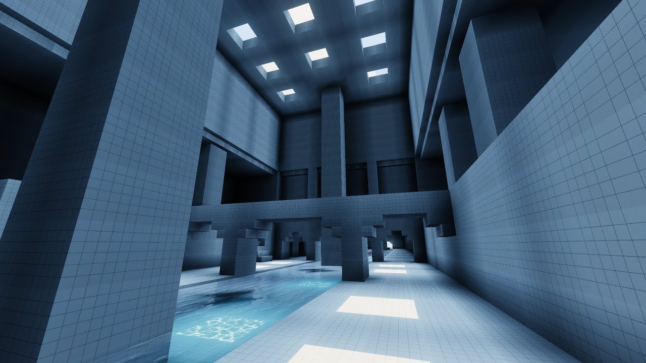 The Poolrooms of our Backrooms map. Backrooms: No Escape by MSSG-Studios.