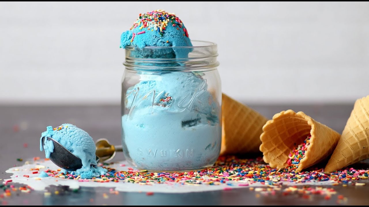 Selbstgemachtes Schlumpfeis / Blue Moon Rezept, Wonderful Blue | Highlight für Kinder!