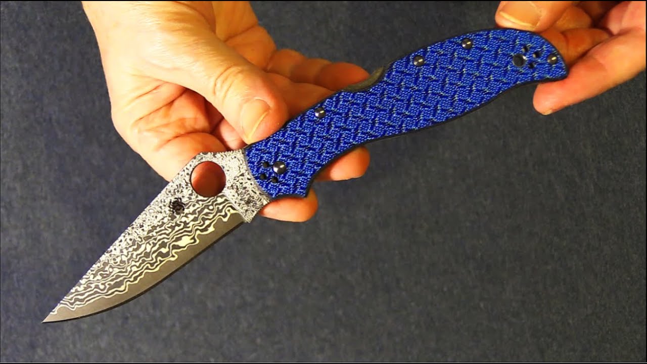Spyderco Stretch 2XL Damascus Sprint Run-обзор и первые впечатления.