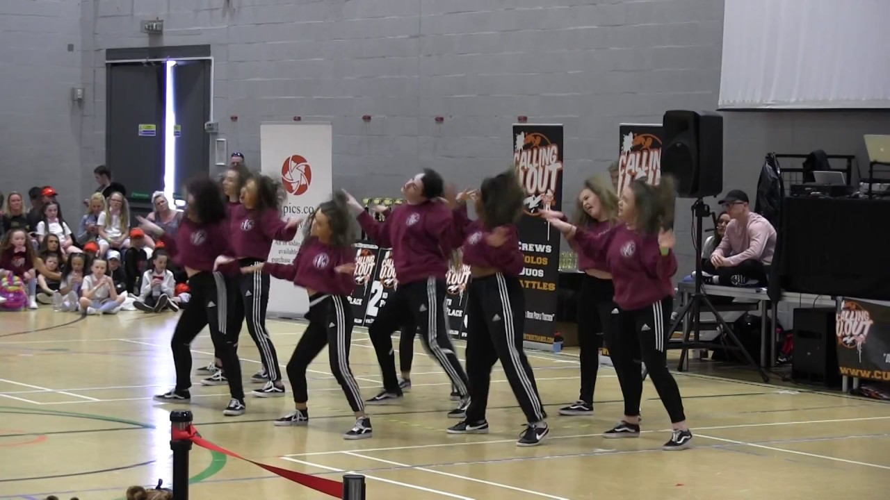 Evo Over 16 Intermediate winners of the Calling U Out dance competition