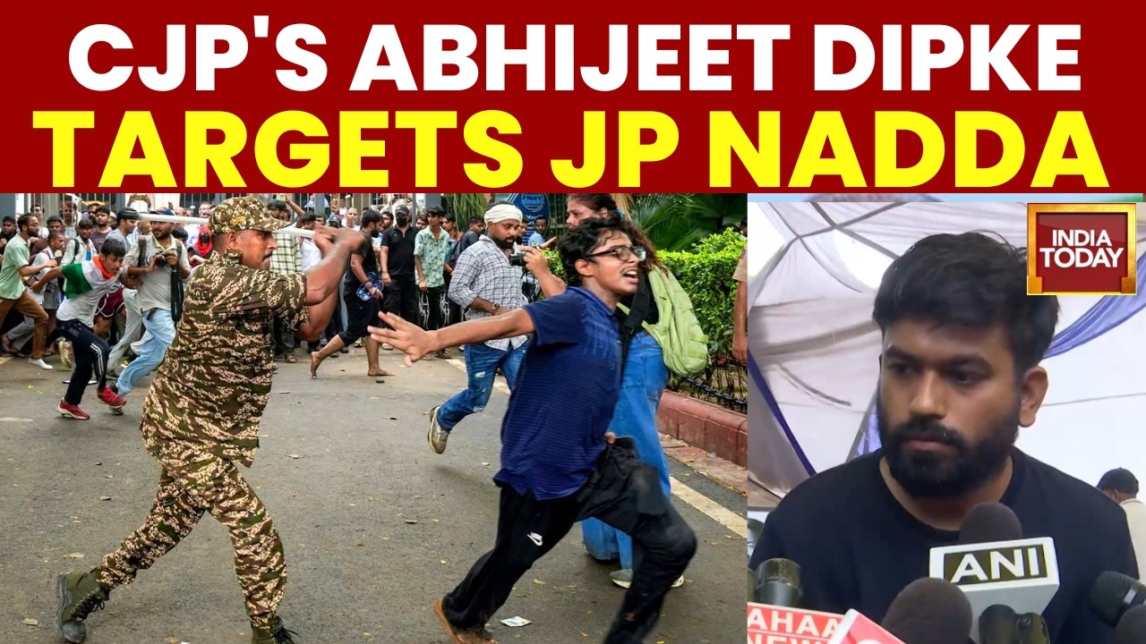 CJP Jantar Mantar Protest: Abhijeet Dipke Calls JP Nadda 'Fraud', Makes Explosive Allegations