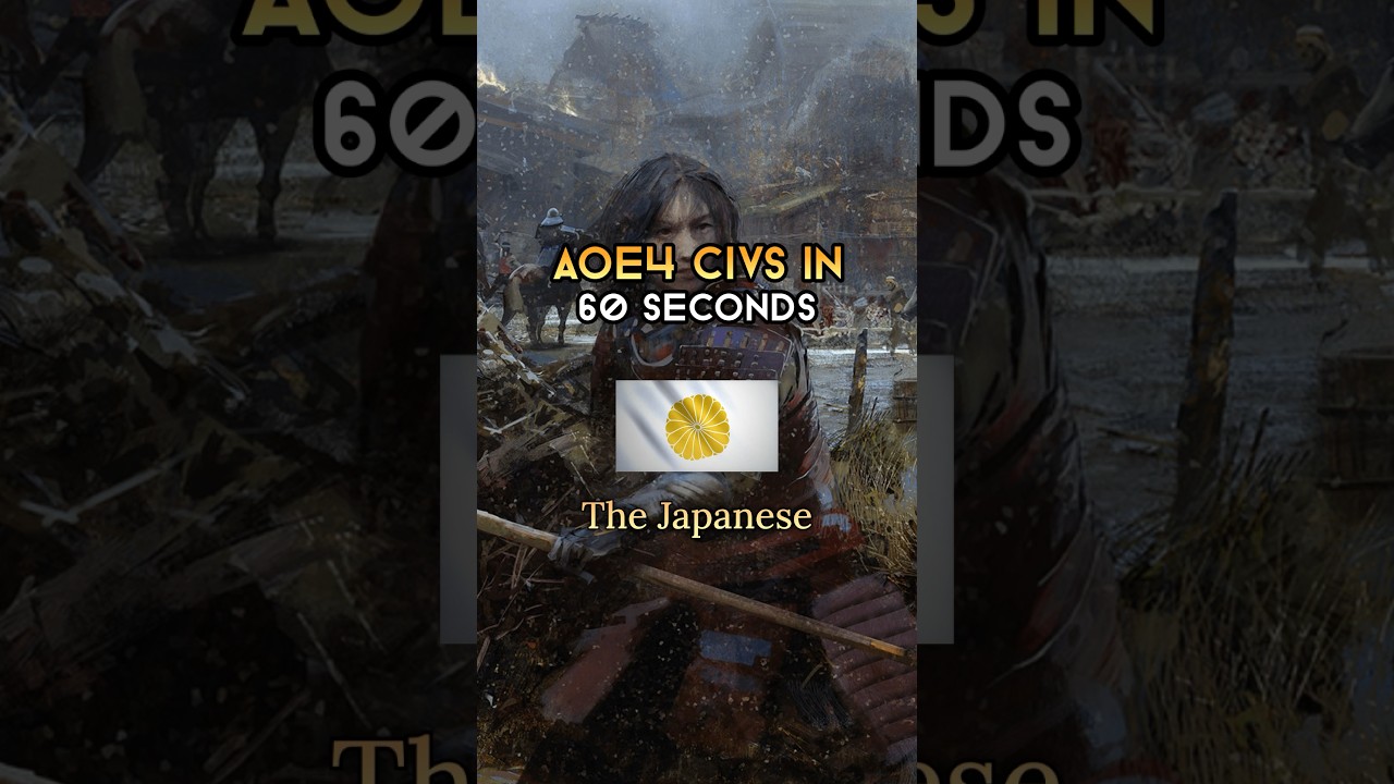 Японцы - цивилизации AOE4 за 60 секунд #aoe4 #ageofempires #ageofempires4 #rts