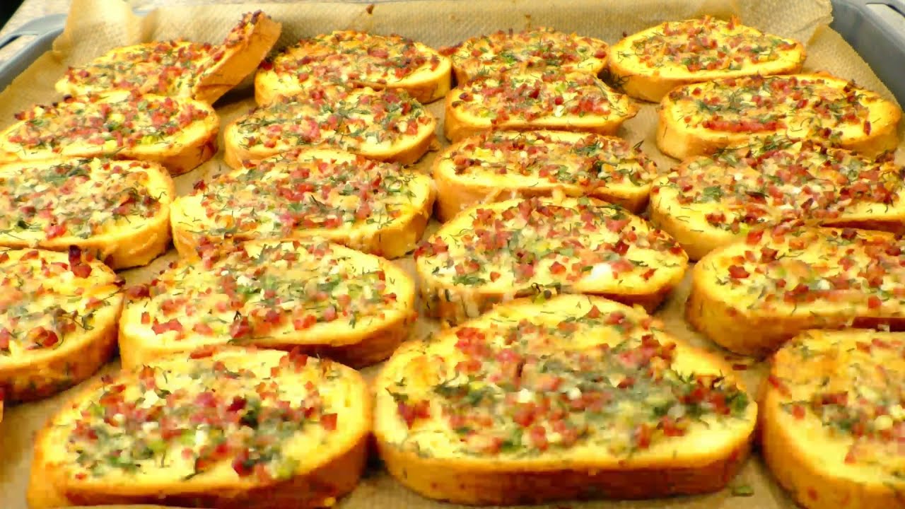 Гренки к завтраку и для быстрого перекуса, Сытные и Очень Вкусные!