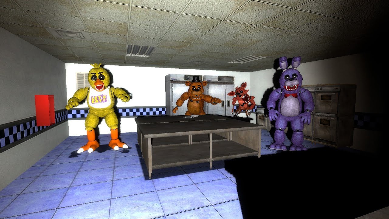 Gmod Fnaf Nextbots Are Actully Scary...  (MEGAVIDEO)