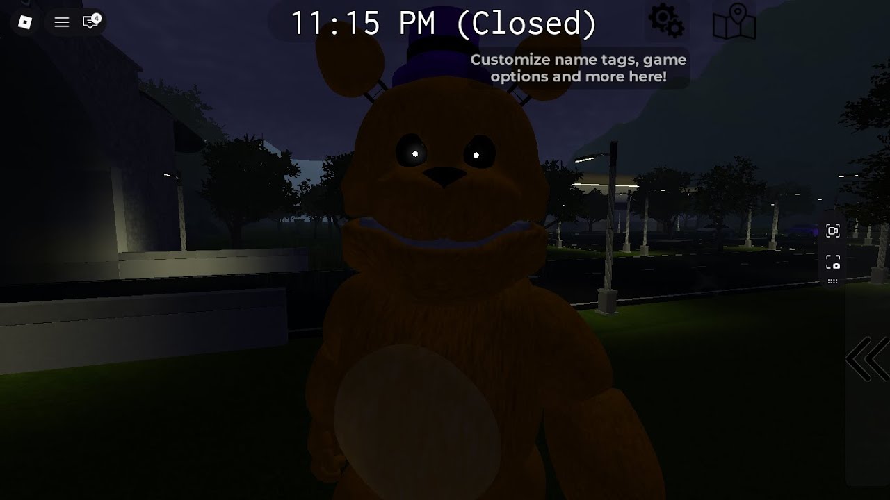 Just Showcasing Fast Fredbear from fnaf fredbears mega roleplay on roblox.