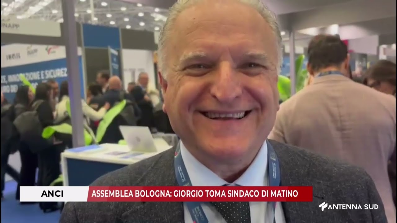 ANCI - ASSEMBLEA BOLOGNA - GIORGIO TOMA - SINDACO DI MATINO