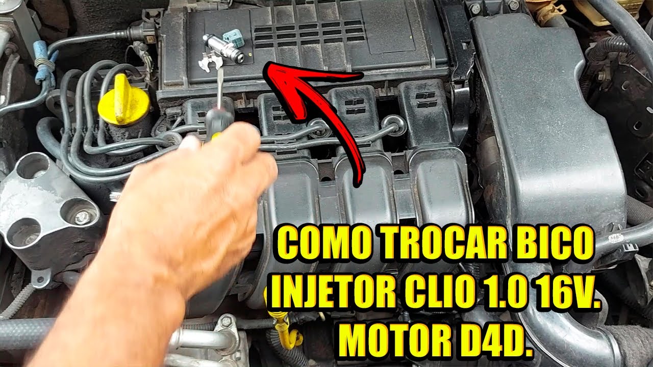 Como trocar Bico Injetor Clio 1.0 16v. Motor D4D.