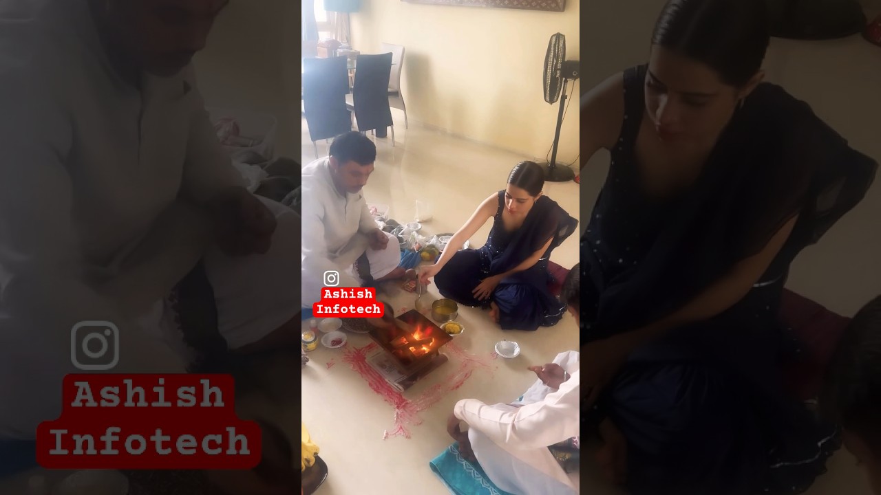 Urfi Javed Celebrating Ram Mandir Opening And Doing Hawan in Her Home #urfijaved #rammandir