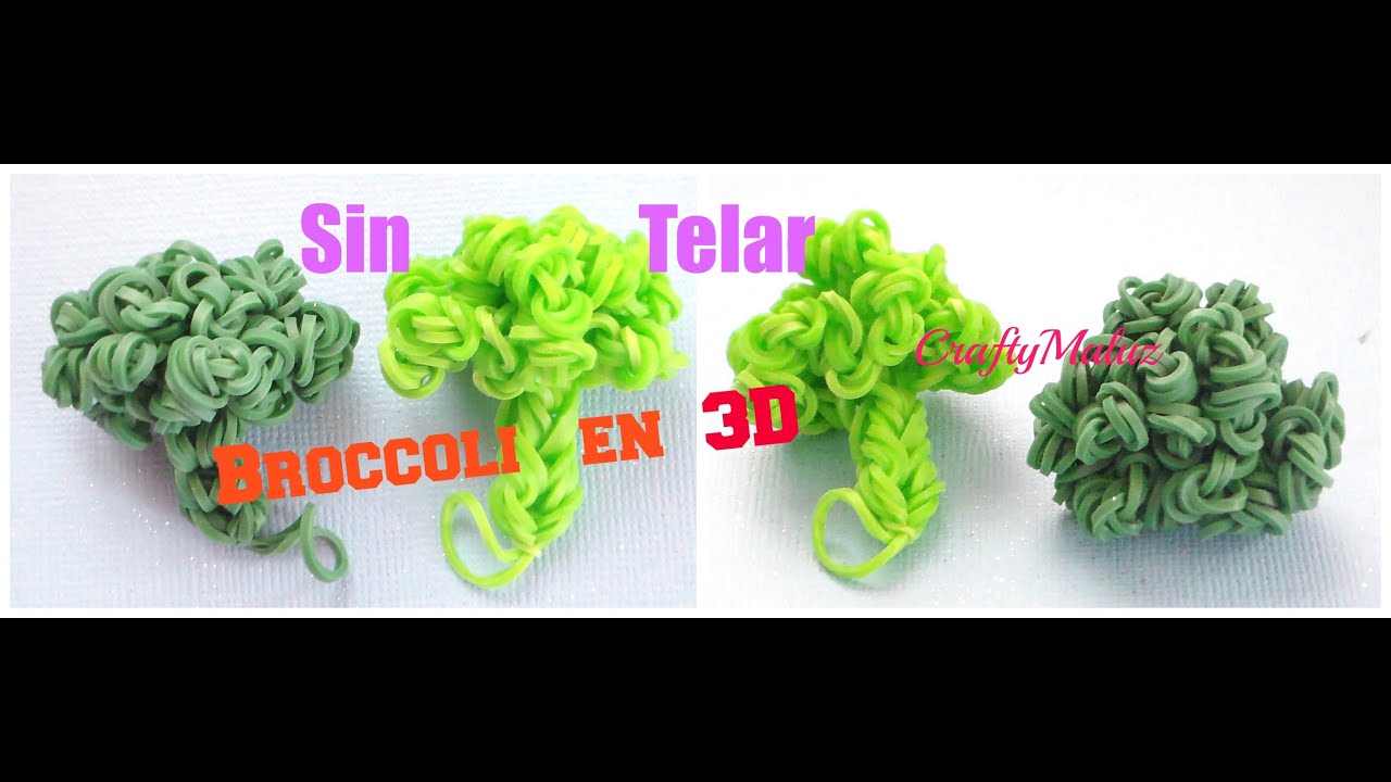 Tutoriales:♥:Broccoli en 3D de gomitas (SIN TELAR)