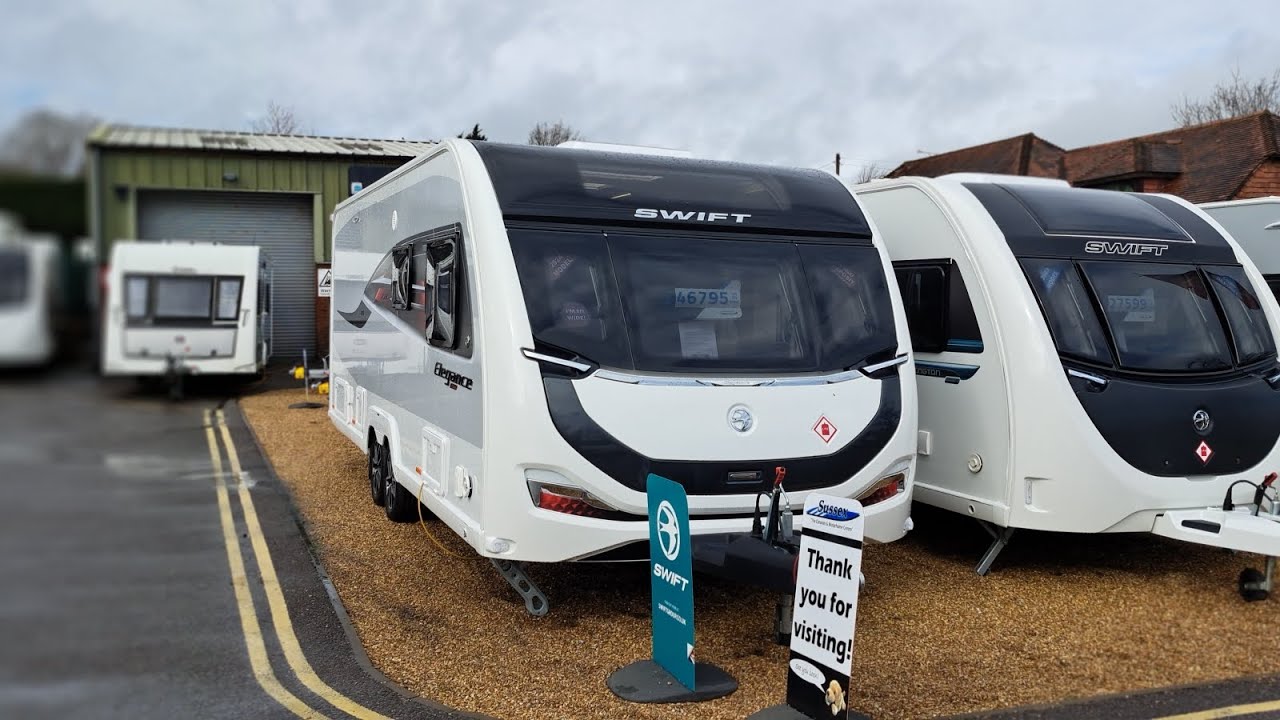 Looking at the brand new Swift Elegance 835 model what a caravan it is !!!!  #swiftgroup
