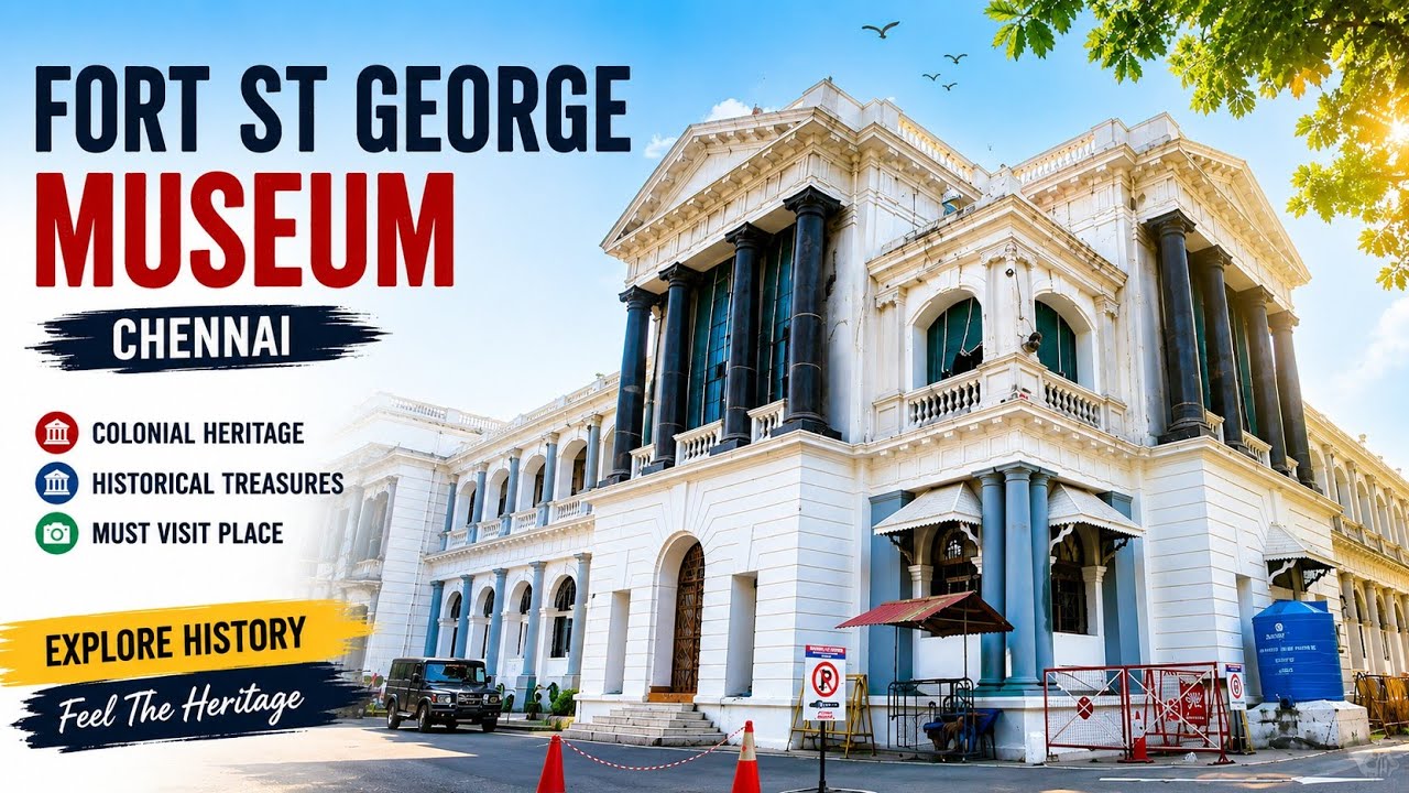 🇮🇳 British India Ka Pehla Fort? Fort St. George Museum Chennai🏰 Chennai Ki Sabse Historic Jagah 