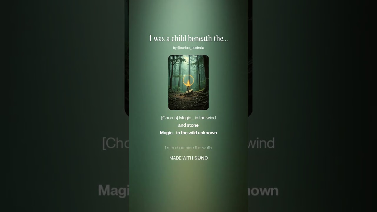 I was a child beneath the sky --