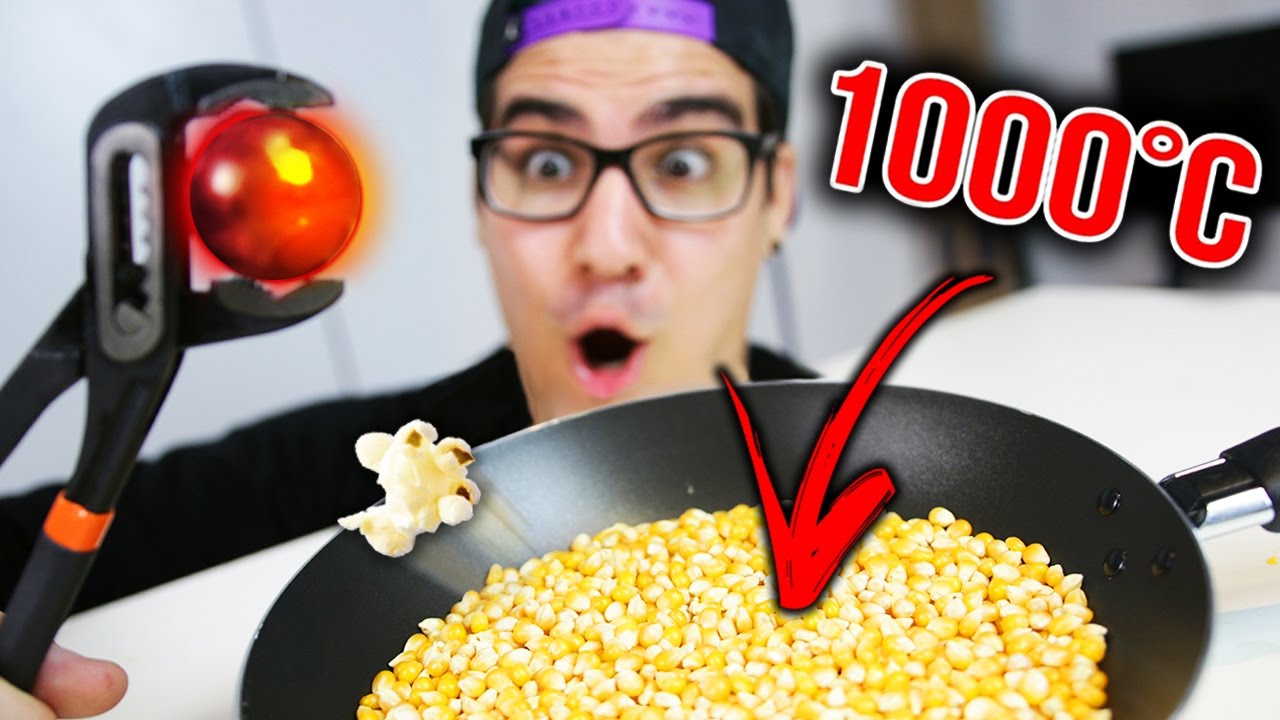 BOLA DE FERRO QUENTE vs MILHO ( VIROU PIPOCA? )