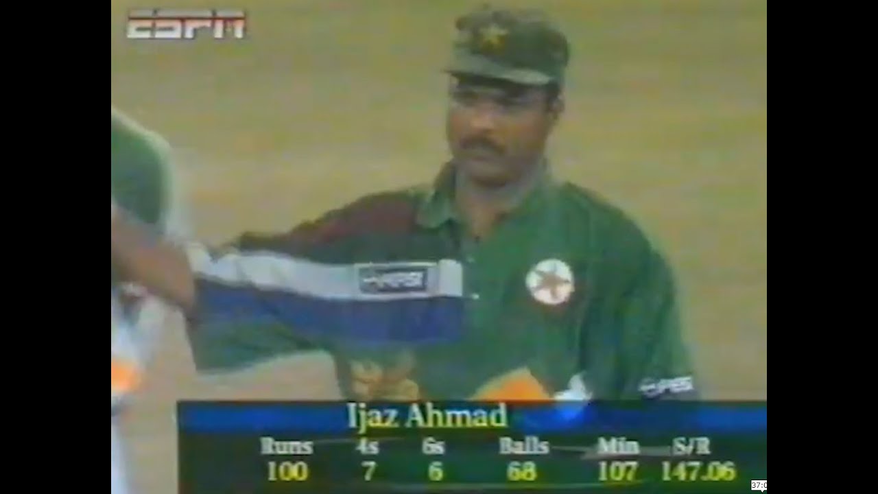 Pakistan vs India, 3rd ODI at Lahore, Oct 02 1997 | Ijaz Ahmed 139* With HUGE 9 Sixes !!