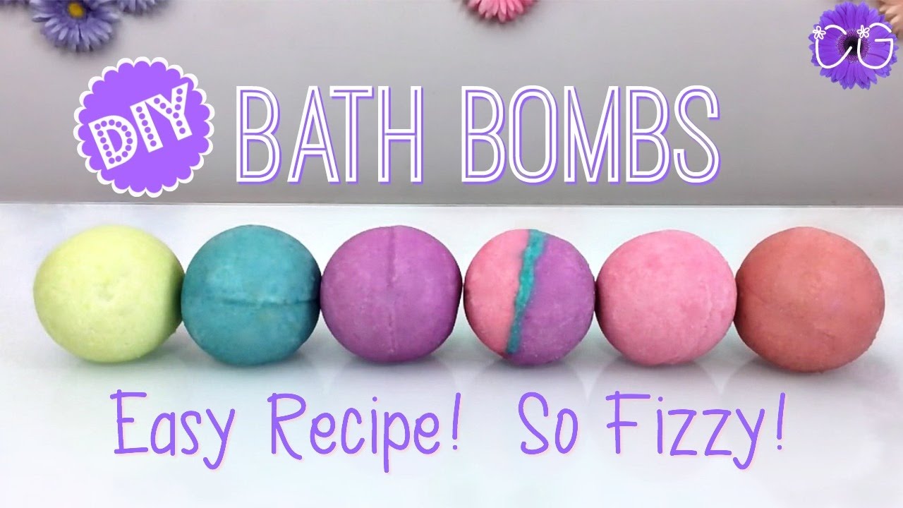 DIY Giant Fizzy Bath Bombs!  Easy Recipe!