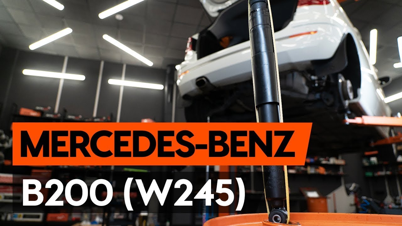 Hoe een schokdemper achteraan vervangen op een MERCEDES-BENZ B200 (W245) [AUTODOC-TUTORIAL]