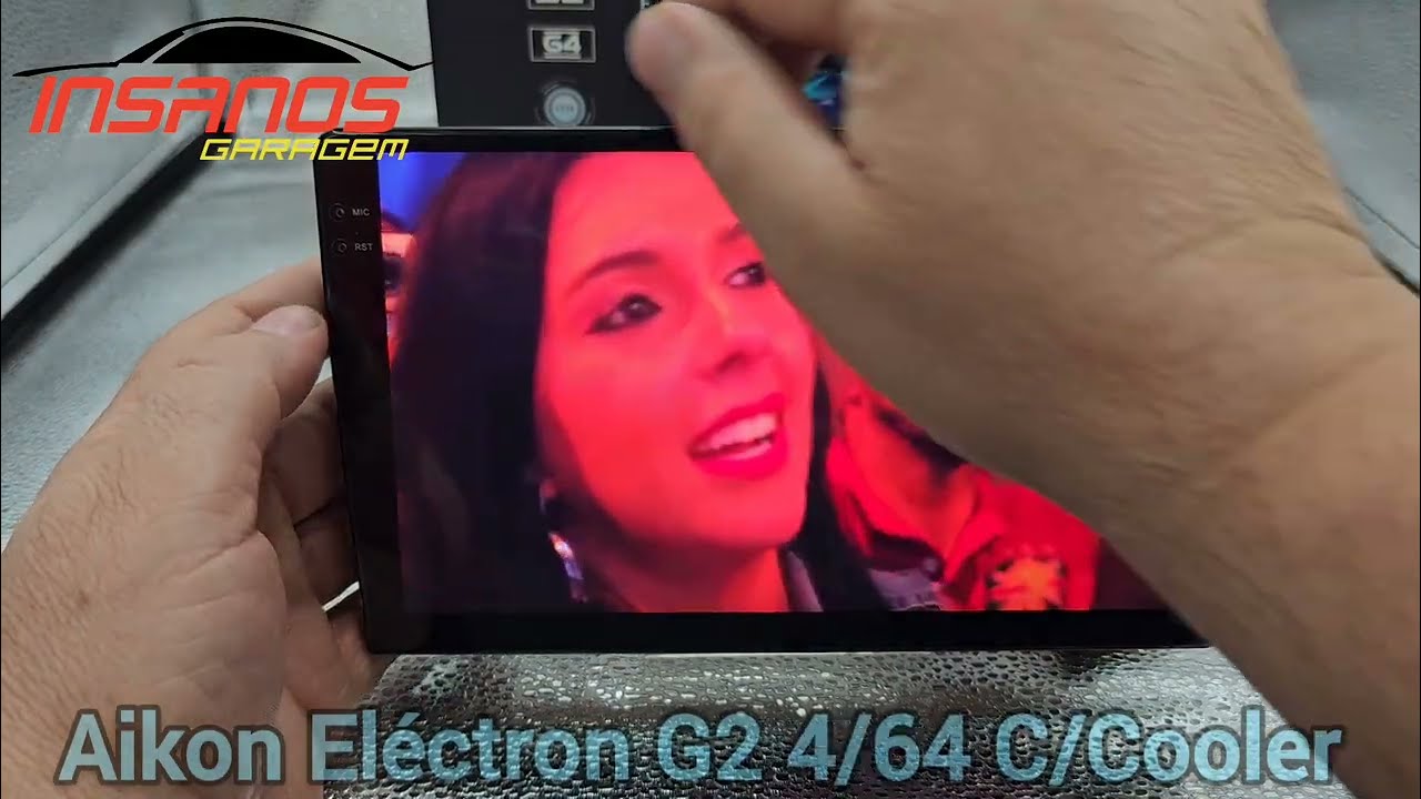 Central Multimídia Aikon Eléctron G2, Quad Core 1.6Hz, IPS, DSP, Carplay e Android Auto, 2Gb/64Gb
