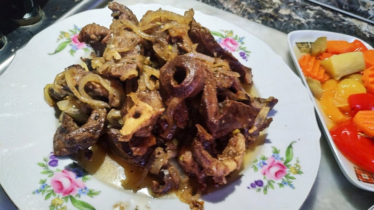 ПАЛЬЧИКИ ОБЛИЖЕШЬ😯😋 БЛЮДО ИЗ ГОВЯЖЬЕГО СЕРДЦА