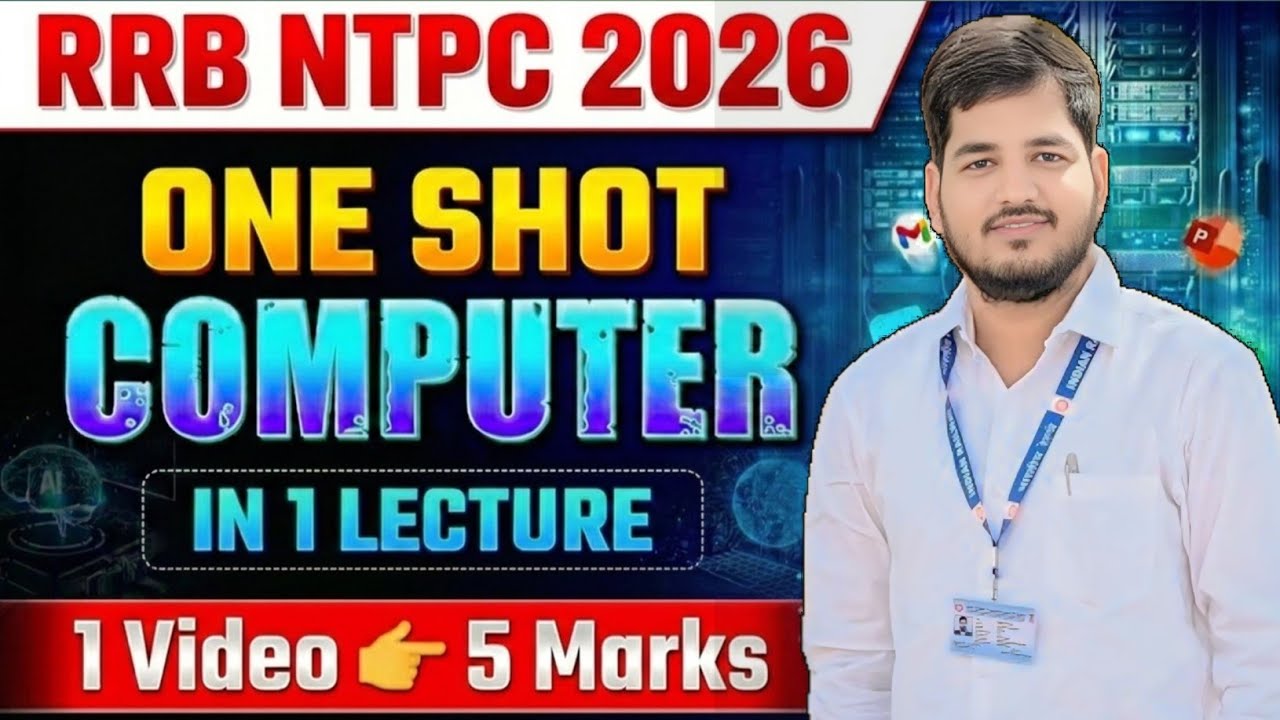 Computer one shot for rrb ntpc /complete computer for rrb ntpc /group D /computer marathon 🔥