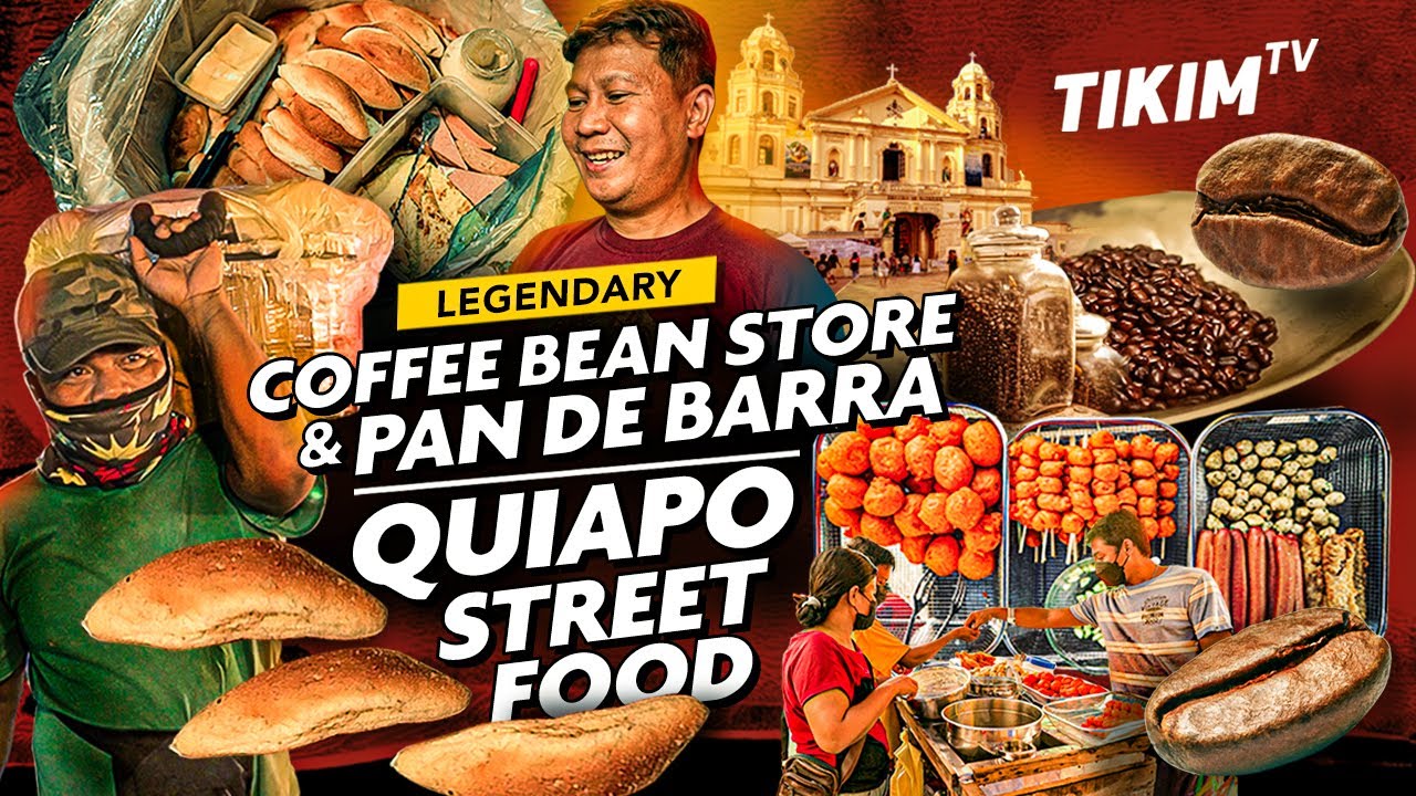 QUIAPO STREET FOOD COFFEE Store Since 1940s at PAN DE BARRA Bread | TIKIM TV