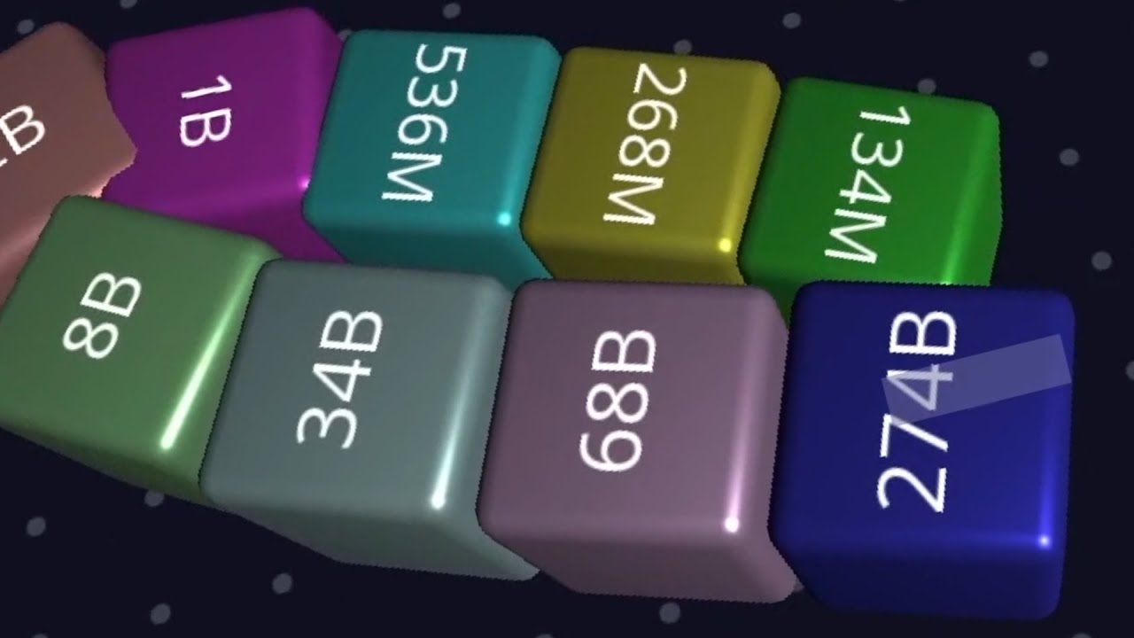 Cube 2048.io Game 🎲 A NEW GAME  🎲 CUBES SNAKE 2048.io Gameplay