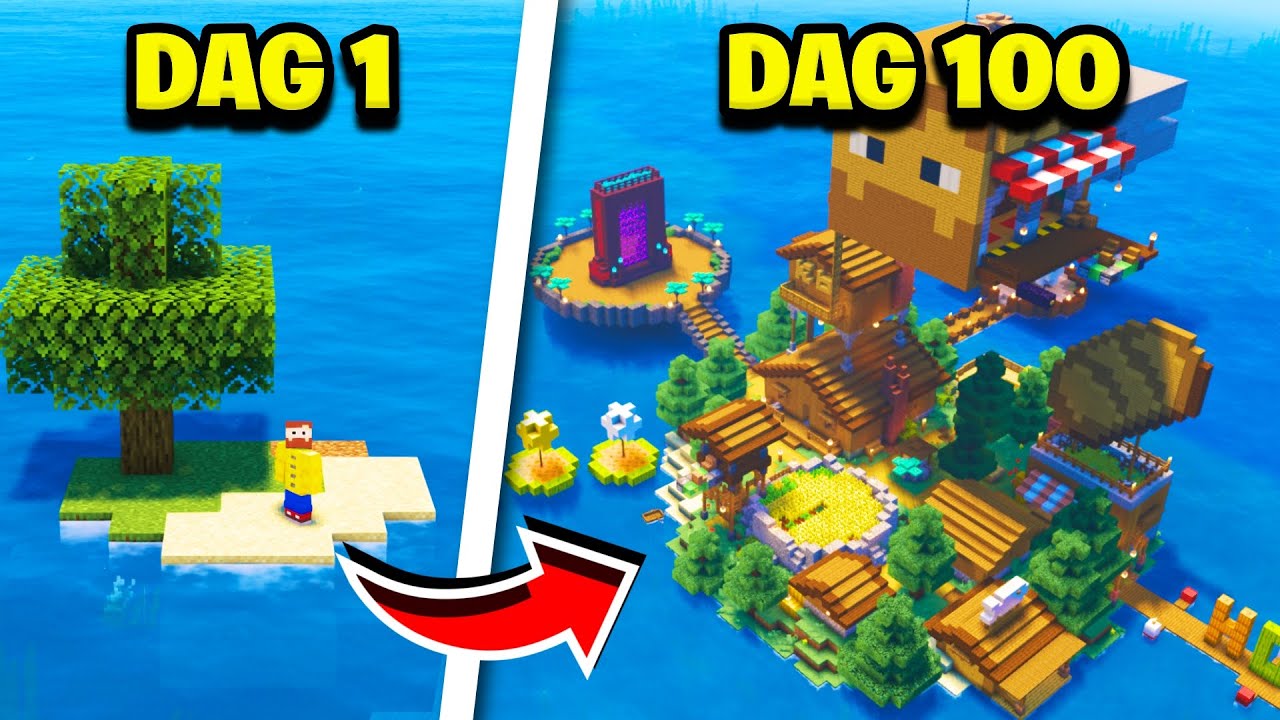 Ik OVERLEEFDE 100 Dagen Op Een ONBEWOOND EILAND! (Finale)